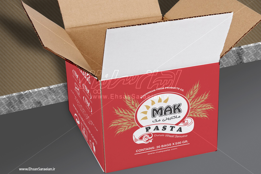 کارتن مادر ماکارانی پاستا مک / Carton Pasta Macaroni Mak